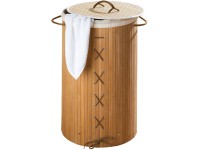 Wenko Bamboo szennyestartó 55 l világosbarna 60 cm x 35 cm x 35 cm