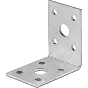 Horganyzott sarokvas 50x50x35 mm fa szerkezetekhez.