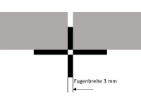 GS Terrassen fugakereszt 10 mm barna RAL 1019-hez hasonló 50 darab