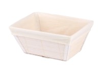 Wenko tárolókosár bambusz fehér