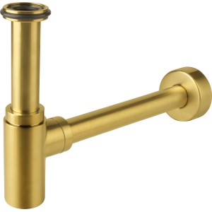 Matt arany baliv DS-3460 palackszifon mosdókagylókhoz, időtlen design.