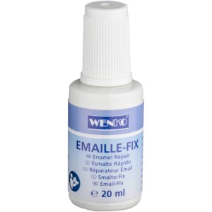 Wenko Emaille Fix, 20 ml-es üveg zománc- és festékkárok javításához.