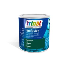 Sötétzöld t.b.t. fémvédő lakk 0,75 literes kiszerelésben.