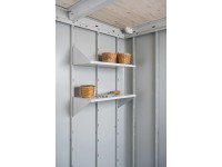 Biohort polclap Neo szerszámos házhoz 56 cm x 26 cm x 17,3 cm 2 db szürkésfehér