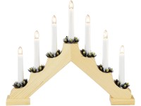 Konstsmide fa gyertyatartó beltéri 7 izzós 230 V natúr