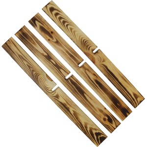 Lángolt fa láda XL Cross-Divider betét tárolódobozokhoz, FSC® tanúsítvánnyal.