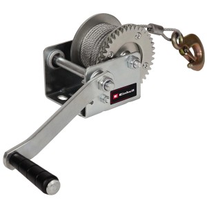 Einhell TC-WI 500 kézi csörlő drótkötéllel és teherhoroggal terhek emeléséhez.