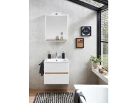 Pelipal 329 Mila fürdőszobabútor szett mosdóval, alsó szek. és tükörrel fehér Pelipal 329 Mila fürdőszobabútor szett mosdóval, alsó szek. és tükörrel fehér