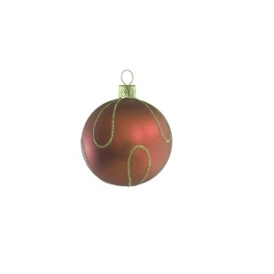 Üveggömb burgundi 8 cm