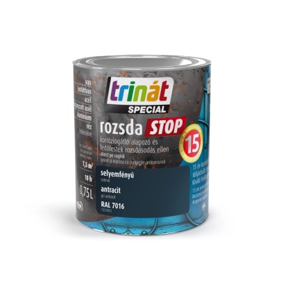 Trinát Rozsdastop selyemfényű 7016 antracit 0,75 l
