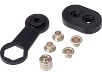 Fűzőszemek 5 mm x 9,5 mm szürke 100 darab