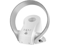 OBI rotor nélküli padlóventilátor fehér-ezüst távirányítóval