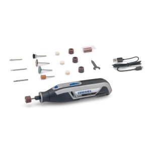 Dremel Lite 7760-15 mini szerszám 15 tartozékkal és USB töltőkábellel.