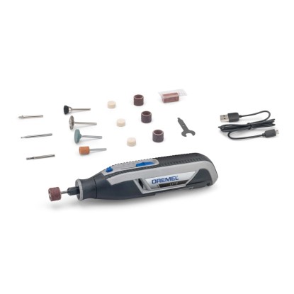 Dremel Lite 7760-15 mini szerszám 15 tartozékkal és USB töltőkábellel.