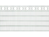 Kétrudas hálós dekor-kerítéspanel körsor zöld 100 cm x 200 cm Kétrudas hálós dekor-kerítéspanel körsor zöld 100 cm x 200 cm