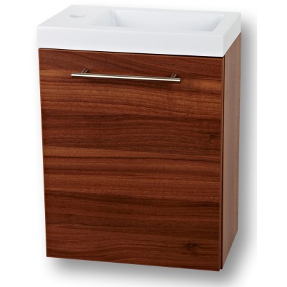 Sanotechnik Fantasy mosdó 40 cm diófa Softclose rendszerrel