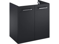Maximus Cheese mosdó alatti szekrény 60 cm fekete matt 2 ajtóval
