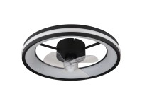 Gatian LED fekete mennyezeti ventilátor lámpával 30W Gatian LED fekete mennyezeti ventilátor lámpával 30W