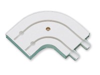 Gardinia GE2 körív végdarabokhoz, 2 pályás, fehér, 13,5 cm x 13,5 cm Gardinia GE2 körív végdarabokhoz, 2 pályás, fehér, 13,5 cm x 13,5 cm