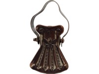 Ráti függönycsipesz fém 10 db barna