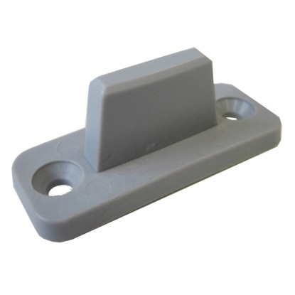 Hettich TopLine 25 pót padlóvezető elem fa tolóajtókhoz, műanyag, szürke 3 db