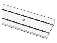 Gardinia GE2 függönysín 2 pályás 300 cm fehér Gardinia GE2 függönysín 2 pályás 300 cm fehér