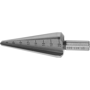 LUX HSS lemezfúró Comfort, 6-20 mm, precíz fúráshoz fémhez.