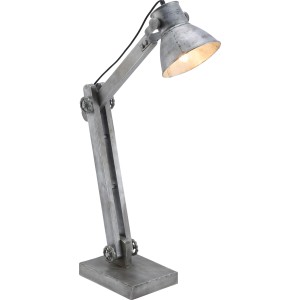 Just Light Samia asztali lámpa, 55 cm magas, ipari stílusú vasból, forgatható fejjel.