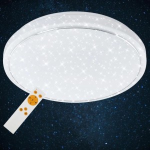 Brilo LED Dim mennyezeti lámpa 56 cm 48 W fehér csillagos ég effekttel