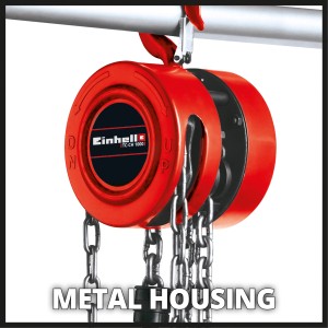 Einhell TC-CH 1000 láncos emelő, piros fémház lánccal.