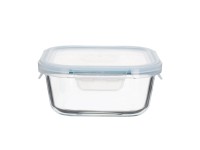TOO KT-87 üveg 800 ml-es hőálló alakú ételtároló csatolható műanyag tetővel