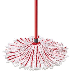Vileda SuperMocio Microfibre & Power felmosó piros nyéllel a alapos tisztításhoz.