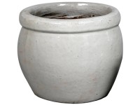 M Collections Delta Rim mázas kaspó 38 cm x 31 cm Fehér