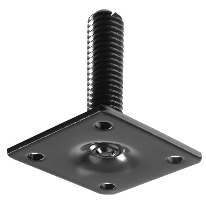 Hettich szerelőlap asztallábhoz M10 menettel 90 mm x 90 mm