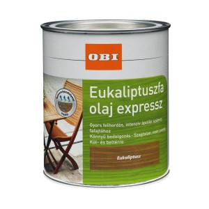 OBI Eukaliptusz olaj Expressz, 750 ml-es doboz faápoláshoz és védelemhez.