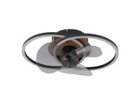 Koren LED fekete mennyezeti ventilátor lámpával 24W Koren LED fekete mennyezeti ventilátor lámpával 24W