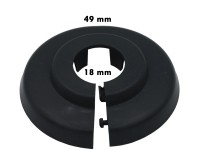 1 Minute műanyag csőrózsa antracit 18 mm