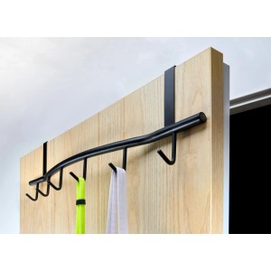 Hettich fogassor ajtóra 6 fogassal fém inox