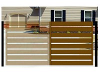 INTEGO Nagykapu jobb fém belátásgátló 1,5 m x 1,5 m aranytölgy