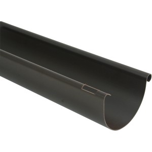 Barna Marley RG 125 ereszcsatorna, félkör alakú műanyag, 1 méter hosszú.