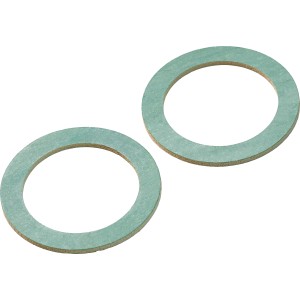 Két darab rosttömítés, Ø 32/44 mm, csővezetékekhez és fűtésrendszerekhez.