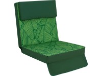 Ülőpárna 3-személyes Talca hintaágyhoz zöld levélmintás Ülőpárna 3-személyes Talca hintaágyhoz zöld levélmintás