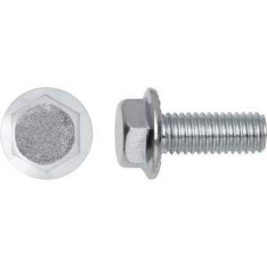 SW10 Hatlapfejű karimás csavar fehér horganyzott M6 x 50 mm 8 db