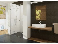 Zuhanyajtó BSD3-110 jobbos króm+Átlátszó+B SET