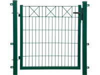 Egyszárnyú dekorkapu X-sor zöld 100 cm x 100 cm