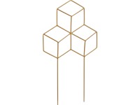 4 növénykaró fém 20 cm x 1 cm x 35 cm aranyszínű 4 növénykaró fém 20 cm x 1 cm x 35 cm aranyszínű