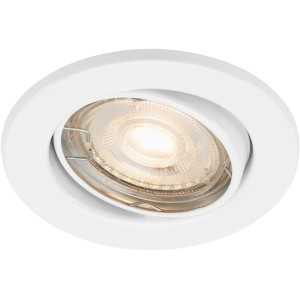 Fehér Briloner LED süllyesztett spotlámpa fémből, forgatható beltéri használatra.