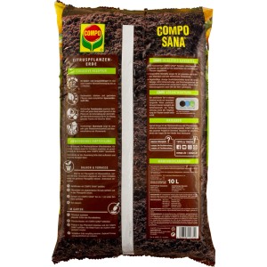 Compo Sana citrusföld 10 l-es zsák: Speciális föld citrus- és mediterrán növényekhez.