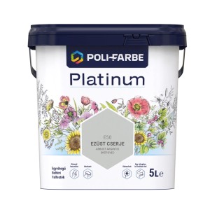 Poli - Farbe Platinum beltéri falfesték diszperziós Ezüst cserje 5 l