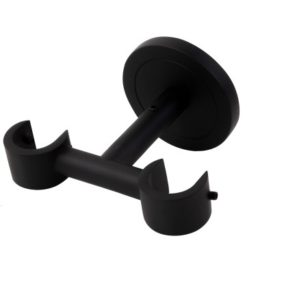 Függönyrúd tartó 50 mm x 90 mm x 100 mm fekete